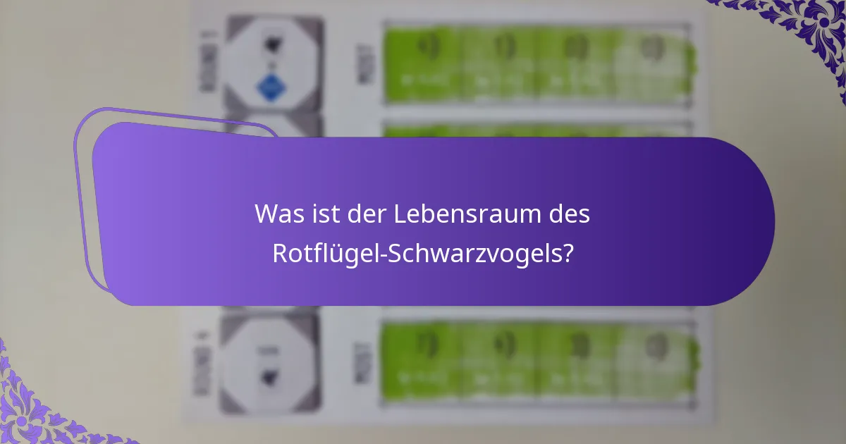 Was frisst der Rotflügel-Schwarzvogel?