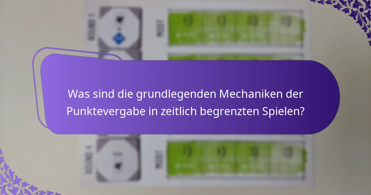 Wie können Spieler ihre Punktzahlen in zeitlich begrenzten Spielen maximieren?