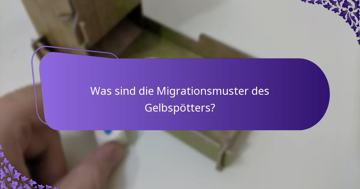 Welchen Lebensraum bevorzugt der Gelbspötter?