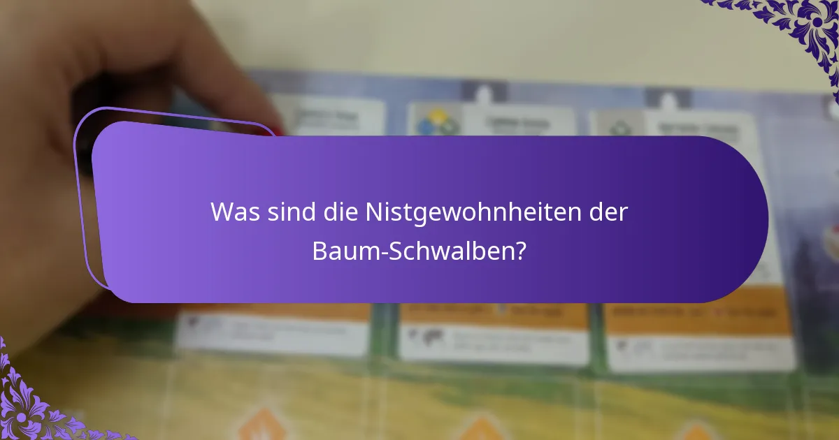 Was ist die Ernährung der Baum-Schwalben?