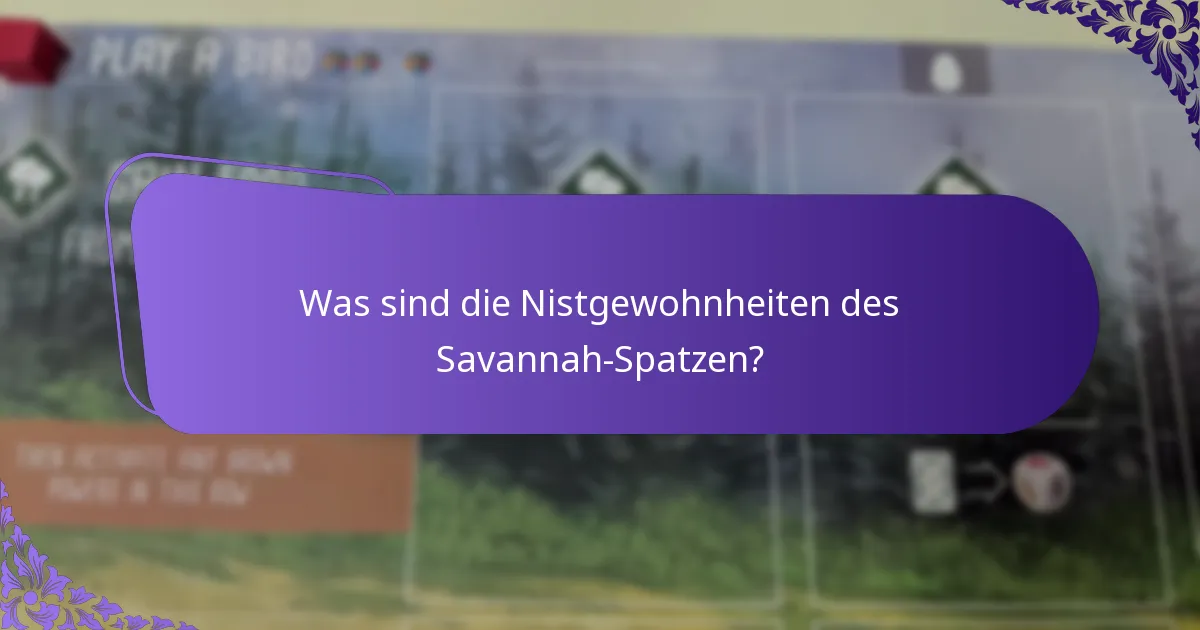 Wie klingt das Lied des Savannah-Spatzen?