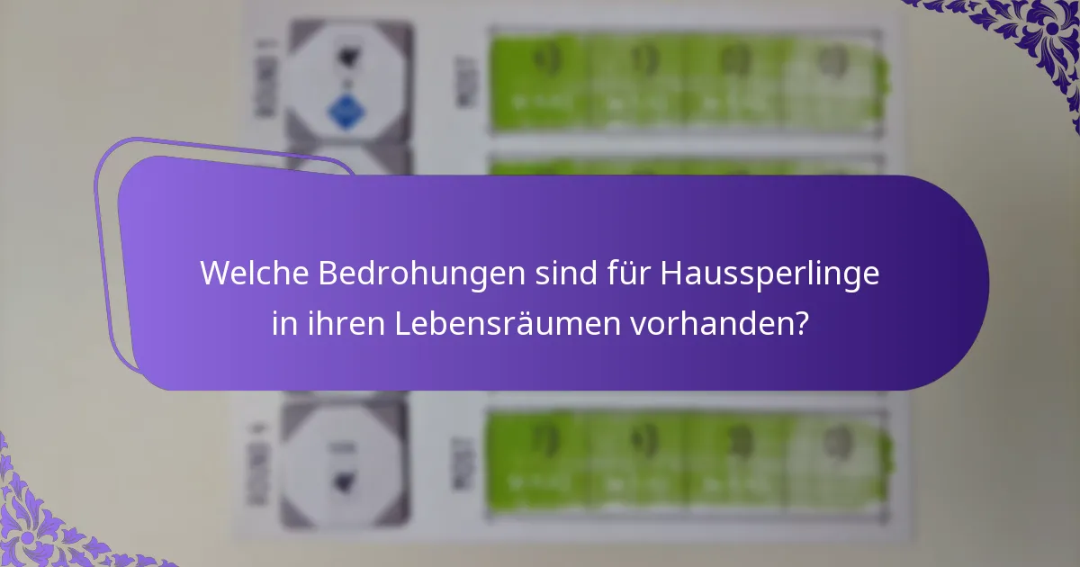 Wie beeinflussen soziale Verhaltensweisen die Populationen der Haussperlinge?