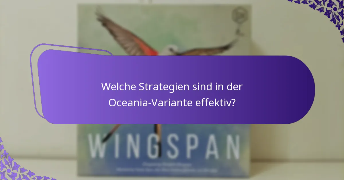 Wie vergleicht sich die Oceania-Variante mit anderen regionalen Varianten?