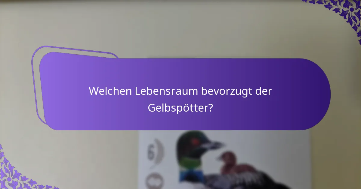 Wie klingt der Gesang des Gelbspötters?