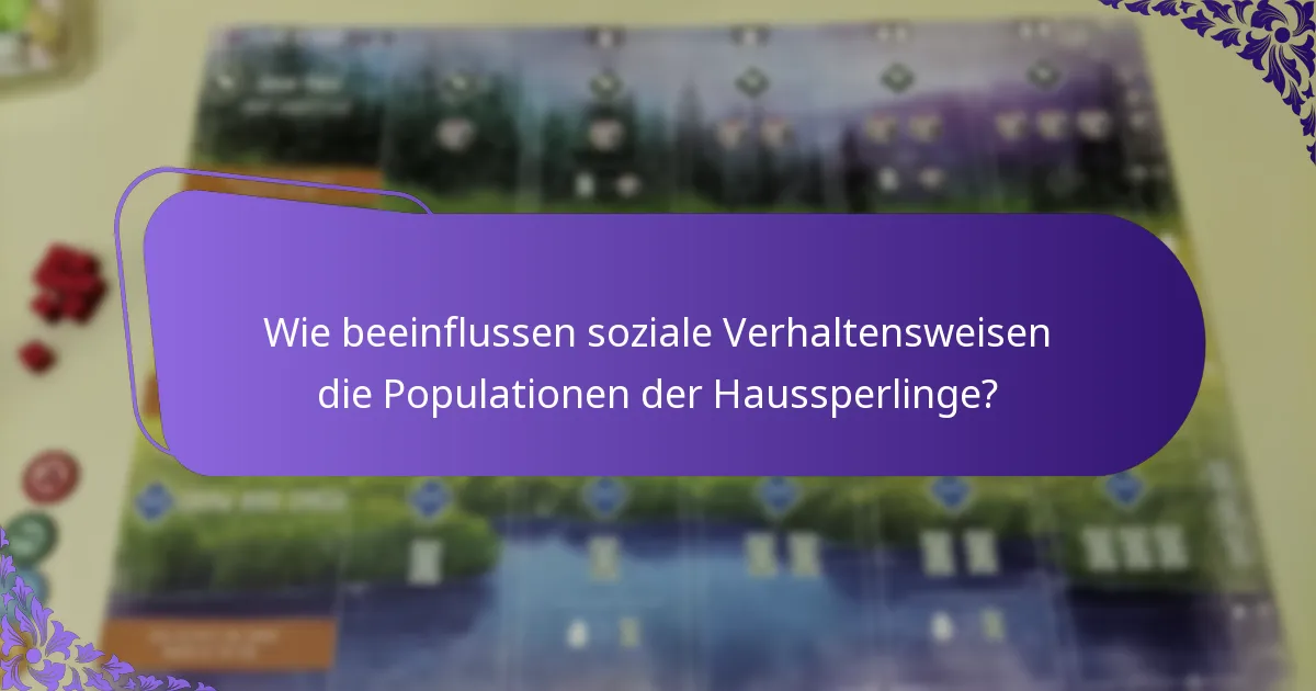 Welche Bedrohungen sind für Haussperlinge in ihren Lebensräumen vorhanden?
