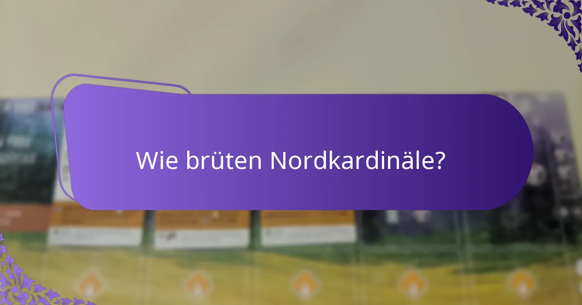 Welche Rolle spielen Nordkardinäle in ihrem Ökosystem?