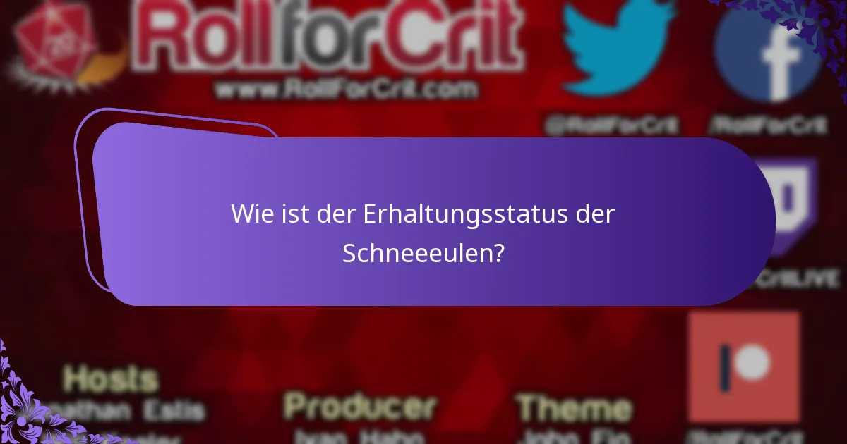 Wie passen sich Schneeeulen an ihre Umgebung an?