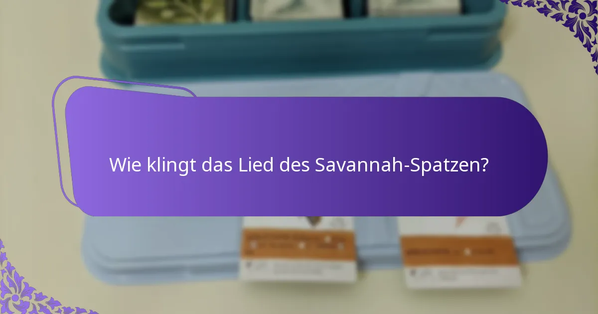 Welche Bedrohungen stehen Savannah-Spatzen in ihrem Lebensraum gegenüber?